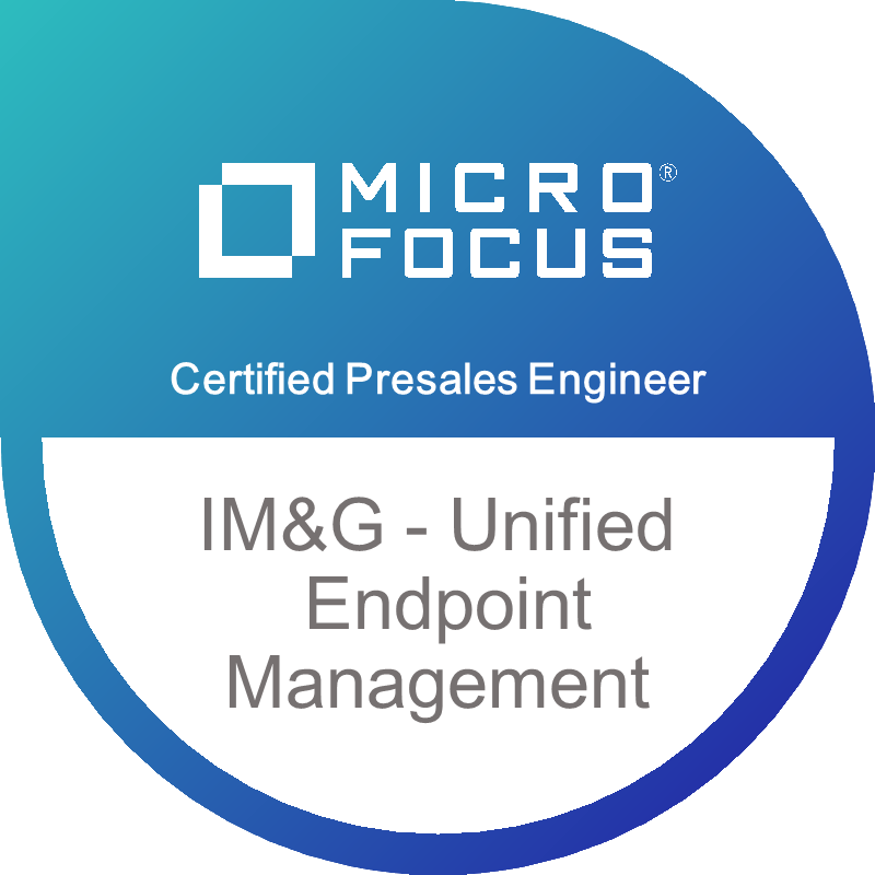 Micro Focus UEM Certified Presales Engineer (MFCPE)